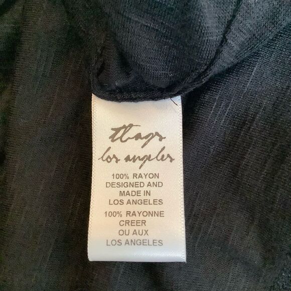 T BAGS TANK TOP GIRLS SIZE 10/12 NWOT BLACK - Picture 6 of 9